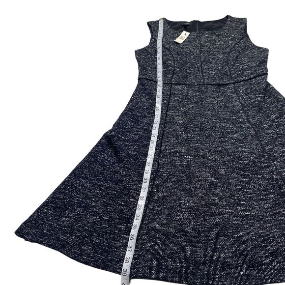 Talbots Marled Knit Dress Lined Black Sz 8 NWT - Picture 9 of 12